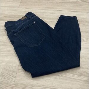 Judy Blue Jeans Womens 24W Blue High Rise Relaxed Fit Skinny Stretch Button Fly